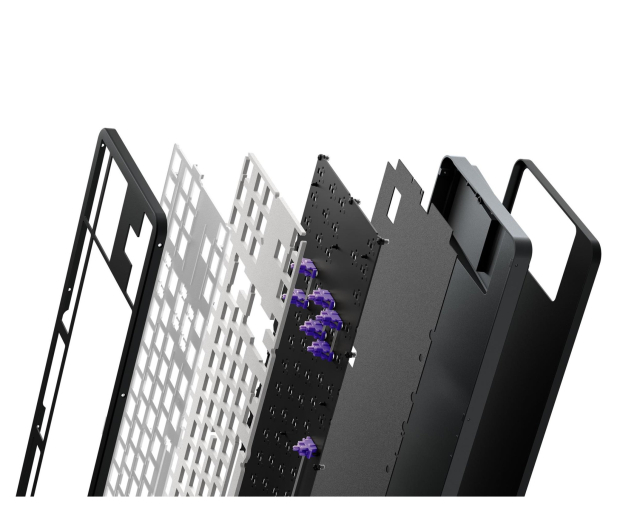 Dark Project ALU87A Onionite V2 Wired Black G3MS Amethyst Hot-Swap RGB - 1371519 - zdjęcie 7
